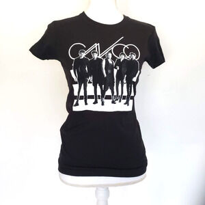 New!! Hot Topic SIZE XS CNCO Group Latin Boy Band Cotton T-Shirt Black White